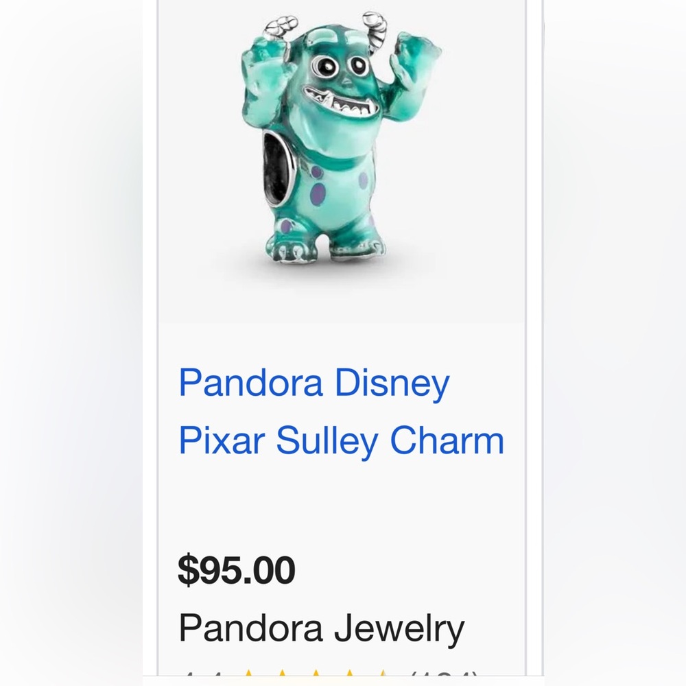 Pandora Turquoise and Purple Monster Charm